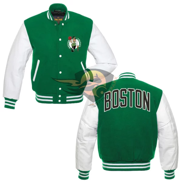 Boston Celtics NBA Green Varsity Jacket