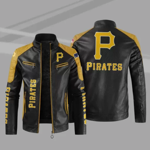 Black-Yellow-Pittsburgh-Block-Leather-Jacket